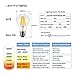 LIGHTSTORY LED Edison Bulb A19, E26 Base 2700K Non-dimmable Filament LED Bulb, 6W=60W (6 Pack)