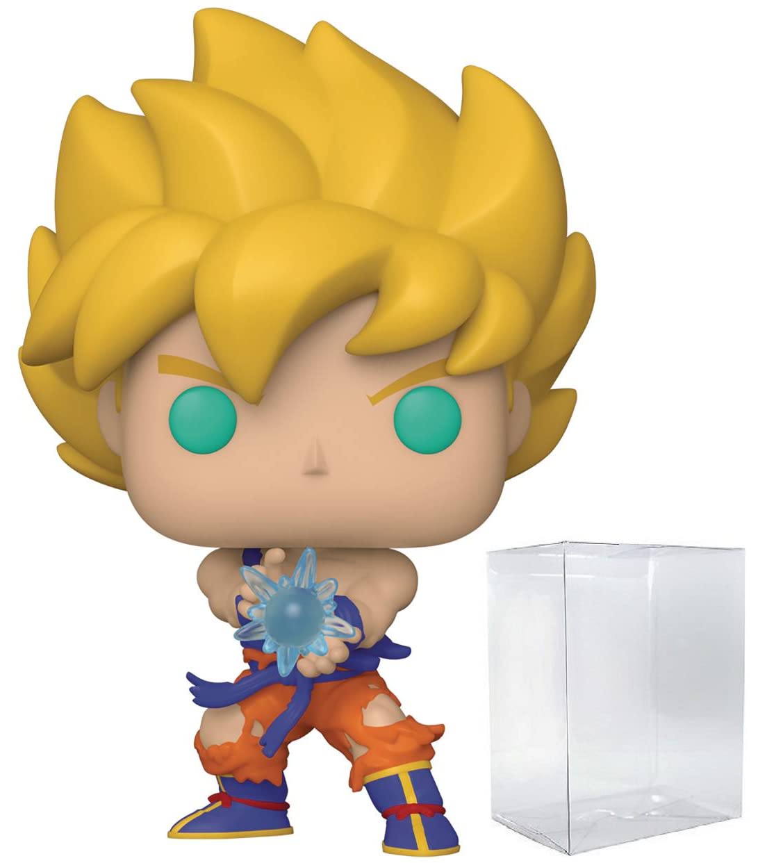 Dragon Ball Z - Super Saiyan Goku with Kamehameha Wave Funko Pop! Vinyl Figure (Bundled with Compatible Pop Box Protector Case)