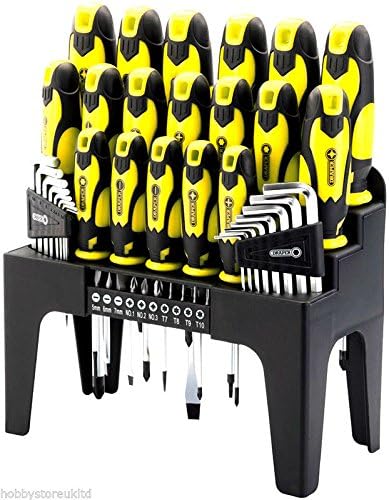 Draper 44 Piece Screwdriver Set Professional Screwdriver Bit Set Tool Set Hex