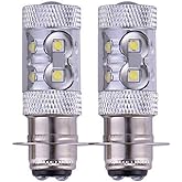 DSkoiph 100W H6 Headlight Fits For Honda Sportrax TRX400EX 1999-2008 8000K LED Lights Bulb
