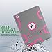 TOPSKY iPad 2 Case,iPad 3 Case,iPad 4 Case,iPad 2/3/4 Kids Proof Case,Heavy Duty Shockproof Rugged Kickstand Protective Cover Case for iPad 2nd/3rd/4th Generation Retina(A1416/A1458) Grey Pink