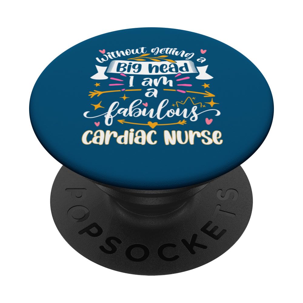 Fabulous Cardiac Nurse Funny Women Appreciation Thank You PopSockets Swappable PopGrip