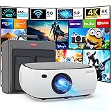[2023 Upgrade] 5G Projector with WiFi and Bluetooth