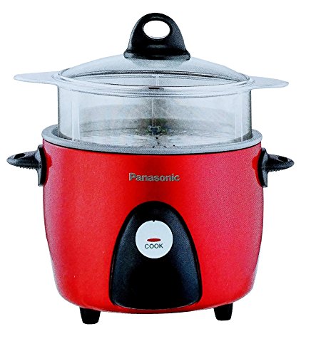 Click Here to See More Images PANASONIC SR-G06FGER Automatic Rice Cooker/Steamer (Color: Red)