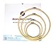 Mandala Crafts 4 Mini Large Bulk Circle Round Bamboo Cross Stitch Embroidery Hoop Frame Set (5, 7, 9, 12 Inches)