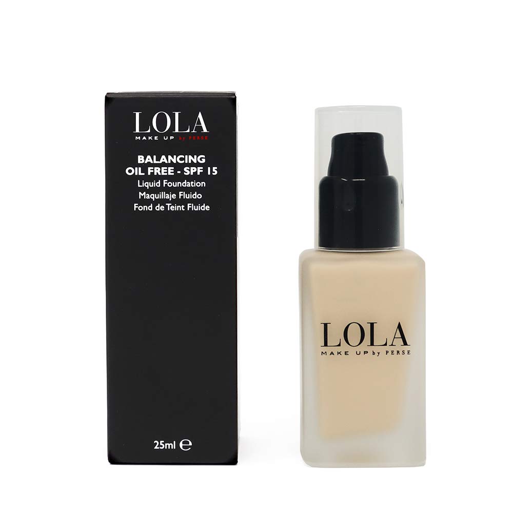 LOLA Balancing Oil Free Liquid Foundation Full Coverage - Outlet With Soya Protein and SPF 15 (R030-01)