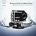 Underwater Action camera 4K 16MP HD Wi-Fi 2.0 Inch LCD Display Waterproof Sport Camera Diving Helmet Cemera 170°Ultra Wide-Angle 2 1050mAh Batteries 20 Accessories Kits