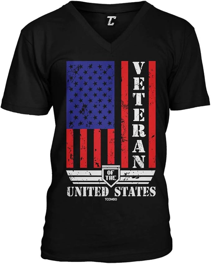 T-shirt Noir Message Veteran 2XL - Marque Jerzees - Bon état