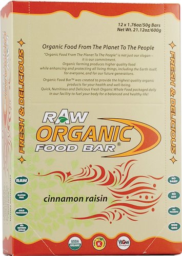Organic Food Bar Cinnamon Raisin