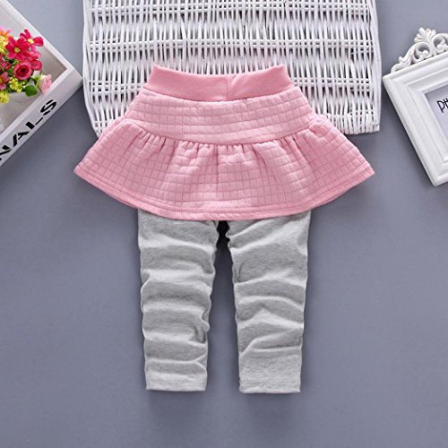 Fabal 2Pcs Infant Toddler Baby Girls Rabbit Print Tops Coat+Pants Outfits Clothes Set (12-18Months, Pink)