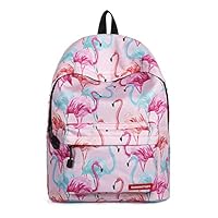 Lightweight Cute Pink High School College Backpack for Girls Fashion Backpack Women Back to School (16.flamingo3)