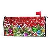 WOOR Christmas Tree Decoration and Snowflakes Mailbox Cover Standard Size-18