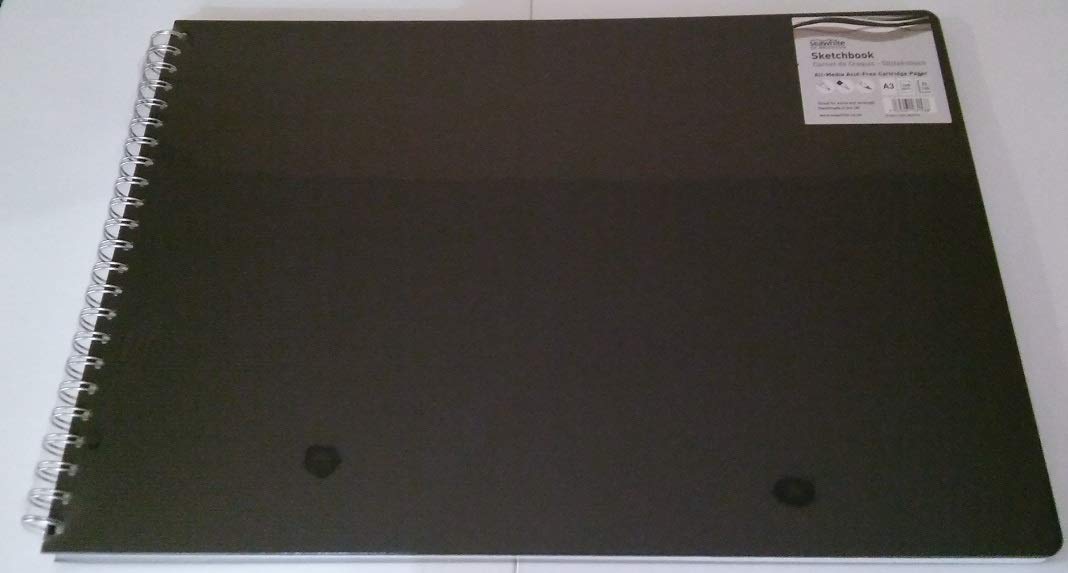 Seawhite WOCP3L - Ringbound Hardback Sketchbook A3 Landscape - 50 sheets of 160gsm - 297 x 420 mm