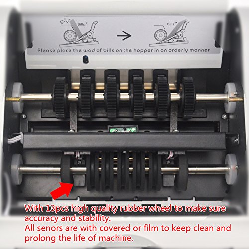 Money Counter Machine DOMENS UV/MG Bill Detection Cash Counting Machine Automatic Currency Cash Counter (LED Display) - Thumbnail 5