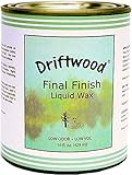 Driftwood Final Finish Liquid Wax Pint, Non-Toxic Liquid Furniture Wax Maintains Your Driftwood Weathered Wood Finish and Creates An Easy Wax Finish over Chalk Paint