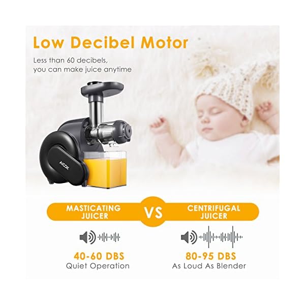 Juicer-Machine-Aicok-Slow-Masticating-Juicer-with-Reverse-Function-Cold-Press-Juicer-with-Upgrade-Quiet-Motor-Juice-Jug-and-Brush-for-High-Nutrient-Juice-BPA-Free Juicer Machine, Aicok Slow Masticating Juicer with Reverse Function, Cold Press Juicer with Upgrade Quiet Motor, Juice Jug and Brush for High Nutrient Juice, BPA Free