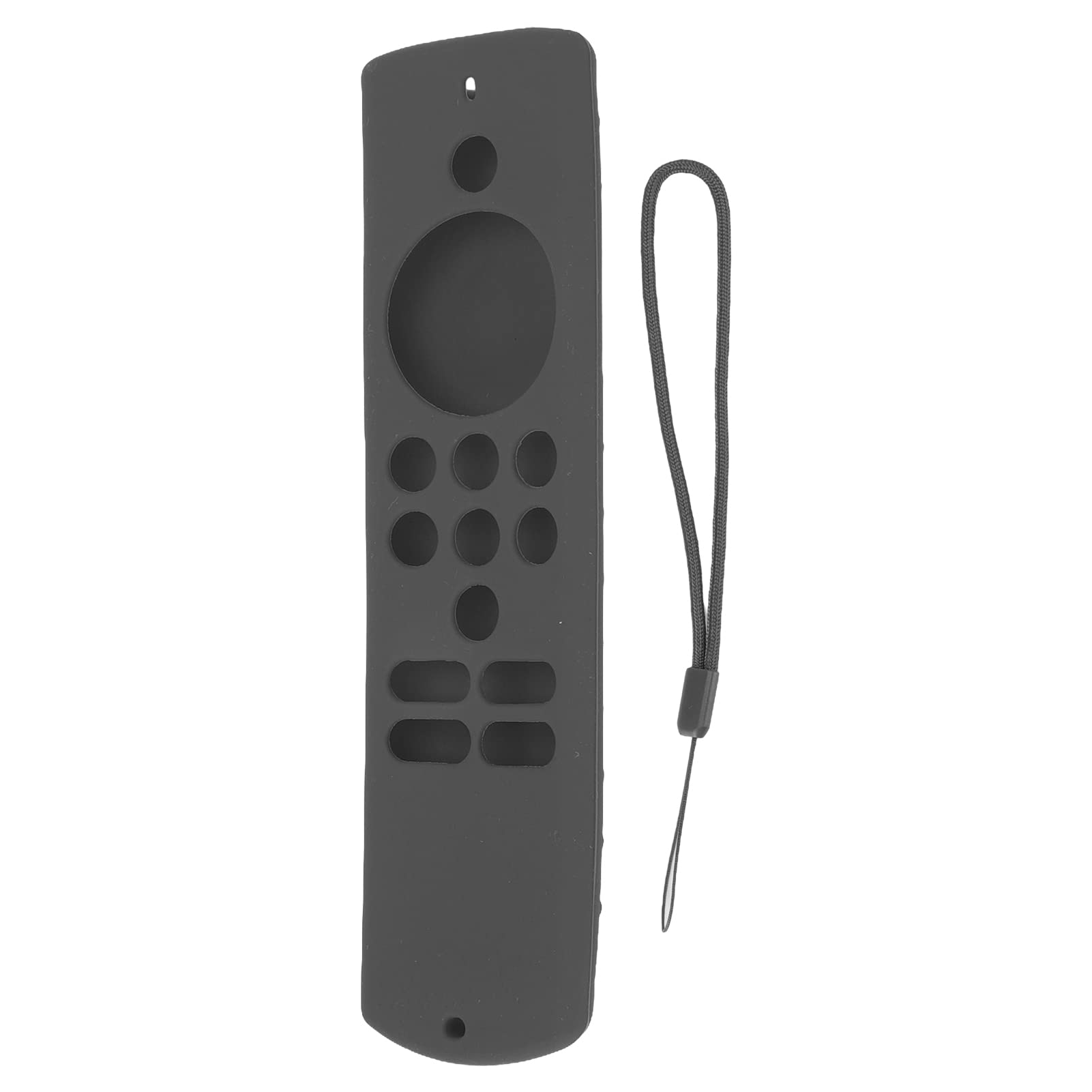 Silicone Remote Control Cover,Silicone Soft Anti Slip Remote Case with Lanyard,Shockproof Protective Remote Sleeve Protective Case for Fire TV Stick Lite (gray)