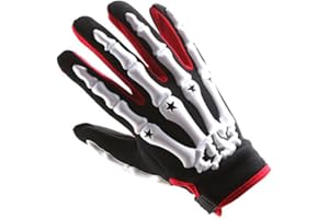 1Storm Adult Motocross Gloves Motorcycle BMX MX ATV Dirt Bike Bicycle Skeleton Cycling Gloves