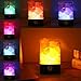 NEWBKO Himalayan Salt Lamp, Crystal Salt Lamp,Natural Air Purifying Dimmable Pink Salt Rock Crystal Amber LED Desk Night Light, Crystal Salt Lamp,with Adjustable 7 Colors Dimmer Control