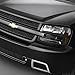 Auto Dynasty Headlights Assembly Compatible with 2002-2009 Chevy Trailblazer/Trailblazer EXT, Pair of Halogen Headlamps Replacement, Fits Full Length Grill Bar Model, Black Housing Amber Corner