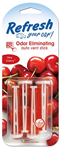 Refresh Your Car! 09597 Auto Vent Stick, Very Cherry, 4 Per Pack
