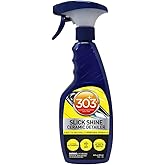 303 Products (30265 Slick Shine Ceramic Detailer - SiO2 and Carnauba Infused Ceramic Coating - Premium Ceramic Detailing Spray - Increases Shine and Gloss - Works on Paint, Glass, and Wheels - 16Oz