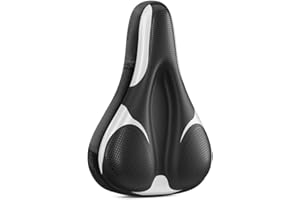 Bike Seat Cushion for Giant Contend 2, Comfort Gel Watertight Bike Seat for Men & Women Memory Foam Gel Breathable Shock-Abso