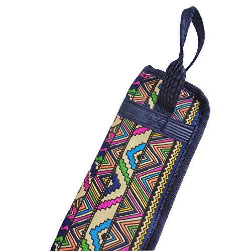 Xinlink Professional Waterproof Drumstick Case Classic Country Style Pattern Carrying Gig Bag Covers with Shoulder Strap Kids Children Drum Stick Mallet Percussion Instrument Accessories - Thumbnail 5