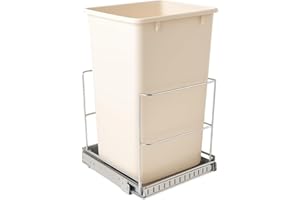 Pull Out Trash Can Under Cabinet,2 Way Slide Out –Heavy Duty Metal, with 5 Year Limited Warranty-Roll Out Sliding Garbage Was