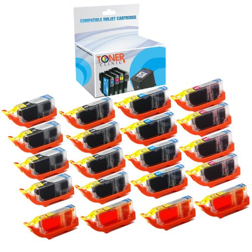 image for 20 Pack - Toner Clinic PGI-225 & CLI-226 Compatible Inkjet Cartridge f