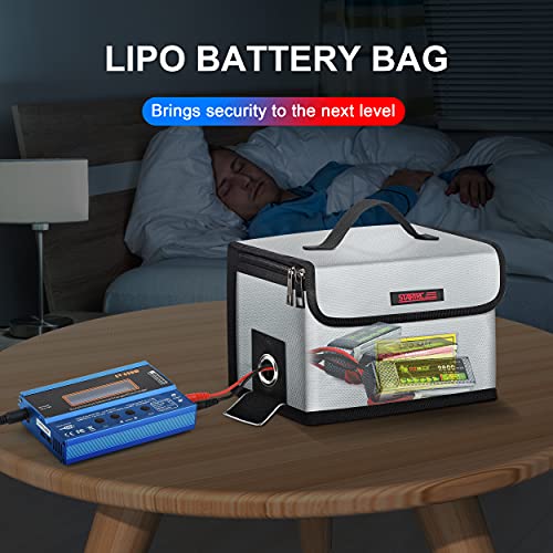 STARTRC Lipo Safe Bag, Fireproof, Explosion-proof Bag, Large Lipo, Battery Storage Box, Protective Switch, Protective Bag for Storage and Charging