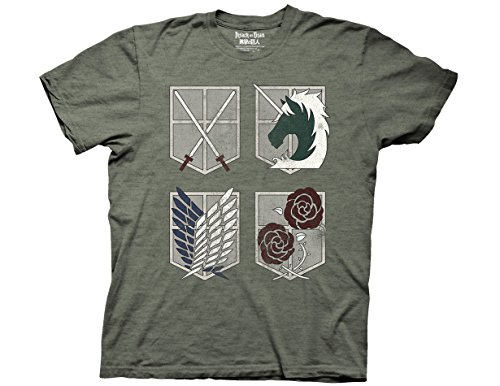 Ripple junction attack on titan 4 sheilds adult t-shirt…