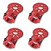 Shaluoman 4Pcs Red Aluminium Alloy Motor Mount Holder for 16mm Glass/Carbon Fiber Tube