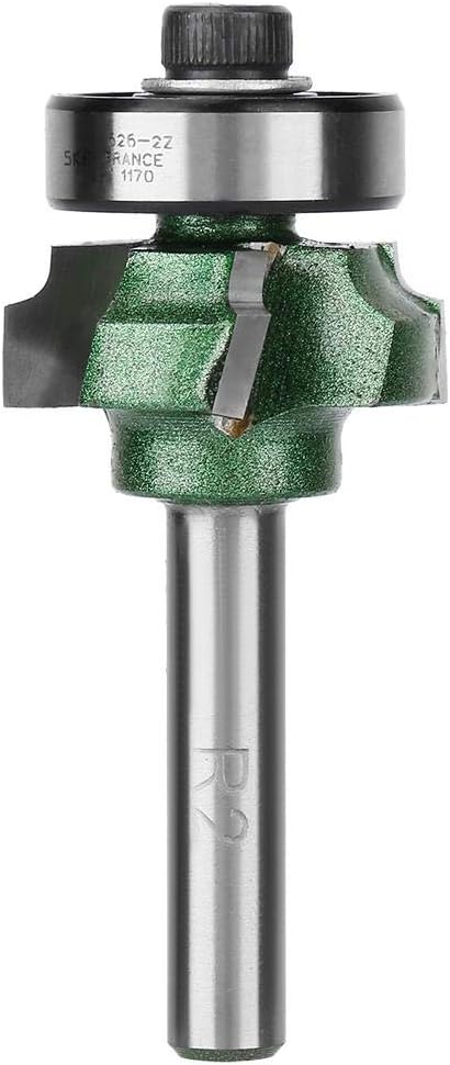 FTVOGUE Edge Trimmer Router Bit R1/R2/R3 Woodworking Milling Cutter 4 Teeth Trimming Cutter for Woodworking Engraving Machine(1/4 * R2) - Image 5