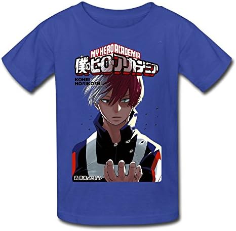 Youth Teen 100% Cotton Boku No Hero Academia Todoroki Shouto Orijin Short Tee