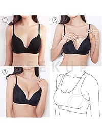 Medical Grade Silicone Bra Inserts, Chest Breast Bust Enhancers Boobs Expanded Gel Pads, M & L