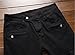 Men's Black Biker Jeans Slim Straight Stretch Skinny Fit Moto Denim Jeans,W30,Black