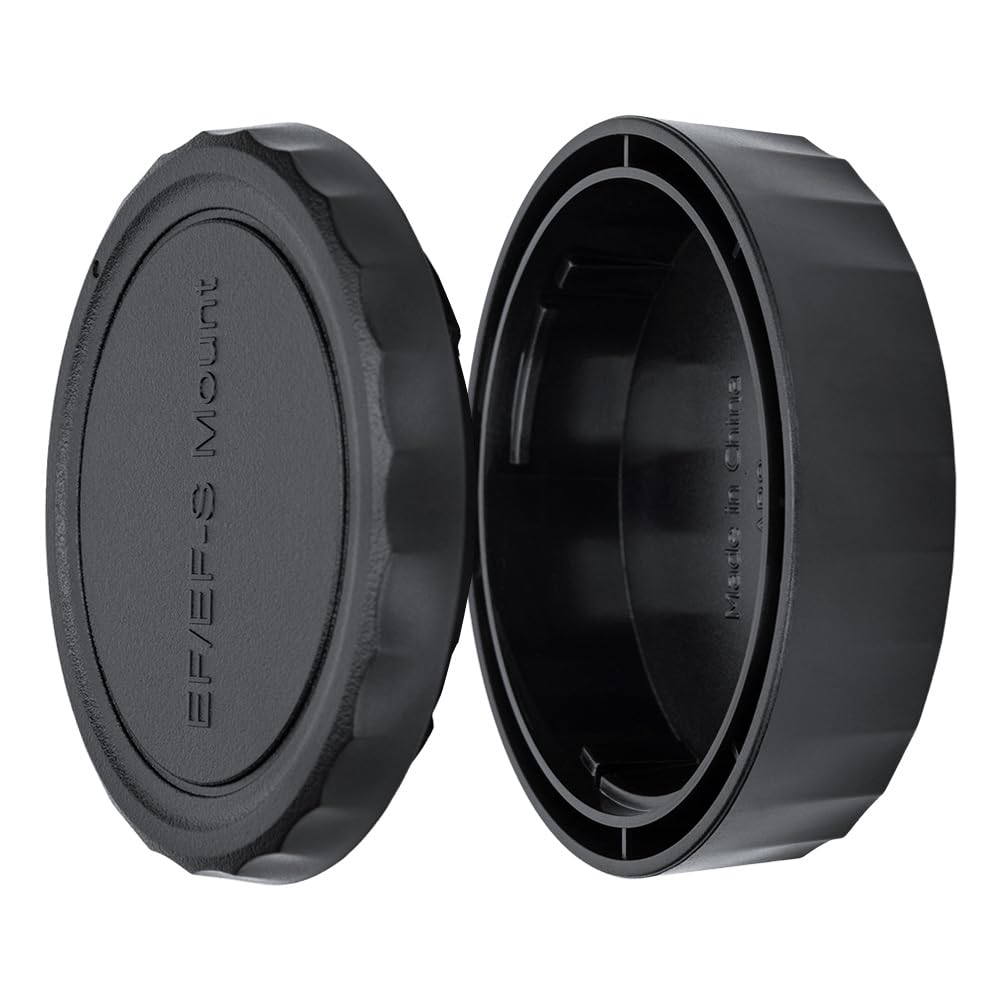 JJC Body Cap + Rear Lens Cap Set for Canon DSLR EOS Cameras & Canon EF/EF-S Mount Lens System (1 Set)