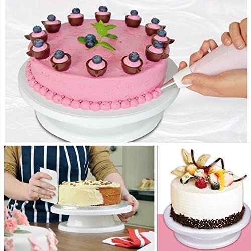 SuperLi Revolving Cake Decorating Stand, Cake Turnable