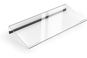 MEBOYZ Small Computer Acrylic Keyboard Stand, 11.8 x 5.1 Inch- keyboard stand for desktop for 78 Keys Keyboard, Acrylic Keyboard Riser Lift for Desk, keyboard Holder for Mini, Apple Magic Keyboard