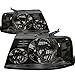 Auto Dynasty Headlight Assembly Factory Style Compatible with F150, Smoke Lens, Pair