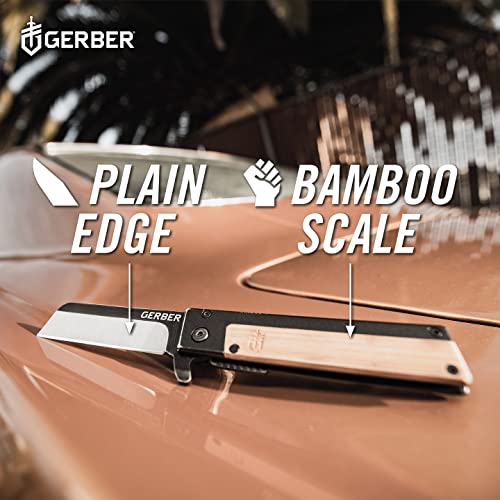Gerber Gear Quadrant Clip Folding Knife with Plain Edge Blade