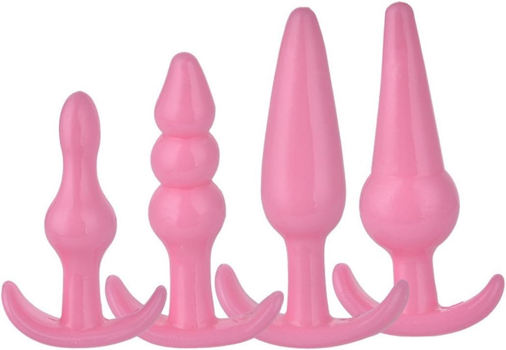 4 Pack Medical Grade Silicone Trainer Kit for Women Men (Pink)