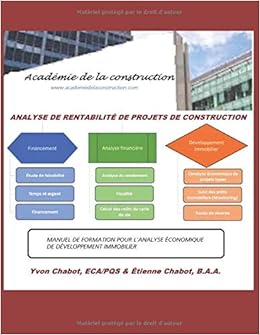 Amazon Fr Analyse De Rentabilite Manuel De Formation Pour L Analyse Economique De Developpement Immobilier Chabot Yvon Chabot Etienne Livres