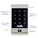 TIVDIO T-AC800 Access Control System Door Keypad Locks Touch Keypad Access Control Keypad Door Lock Outdoor 125KHz Back Light Keypad ID Support 8000 User ( 2 Pack Silver)