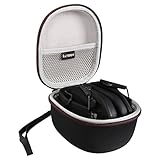 LTGEM Case for Walker's Game Ear Razor Slim Electronic Muff or ACTFIRE NRR 23dB Shooting Ear Protection with Mesh Pocket for Accessories.