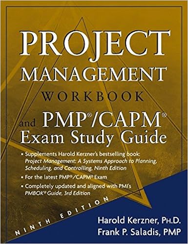amazon com project management workbook and pmp capm exam study guide 9th edition 9780471760764 kerzner harold r saladis frank p books