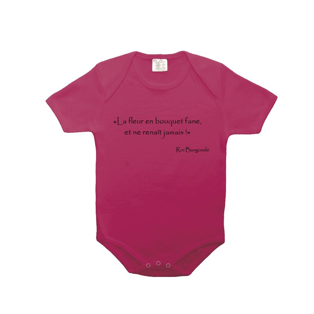 Mygoodprice Body Bébé 100 Coton Citation Kaamelott Roi