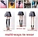 Gellwhu Women Girl Long Cotton Socks Over the Knee Thigh High Stockings 3-Pack