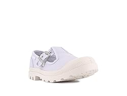 PALLADIUM WOMENS PAMPA WASHED MARY JANE, MILK